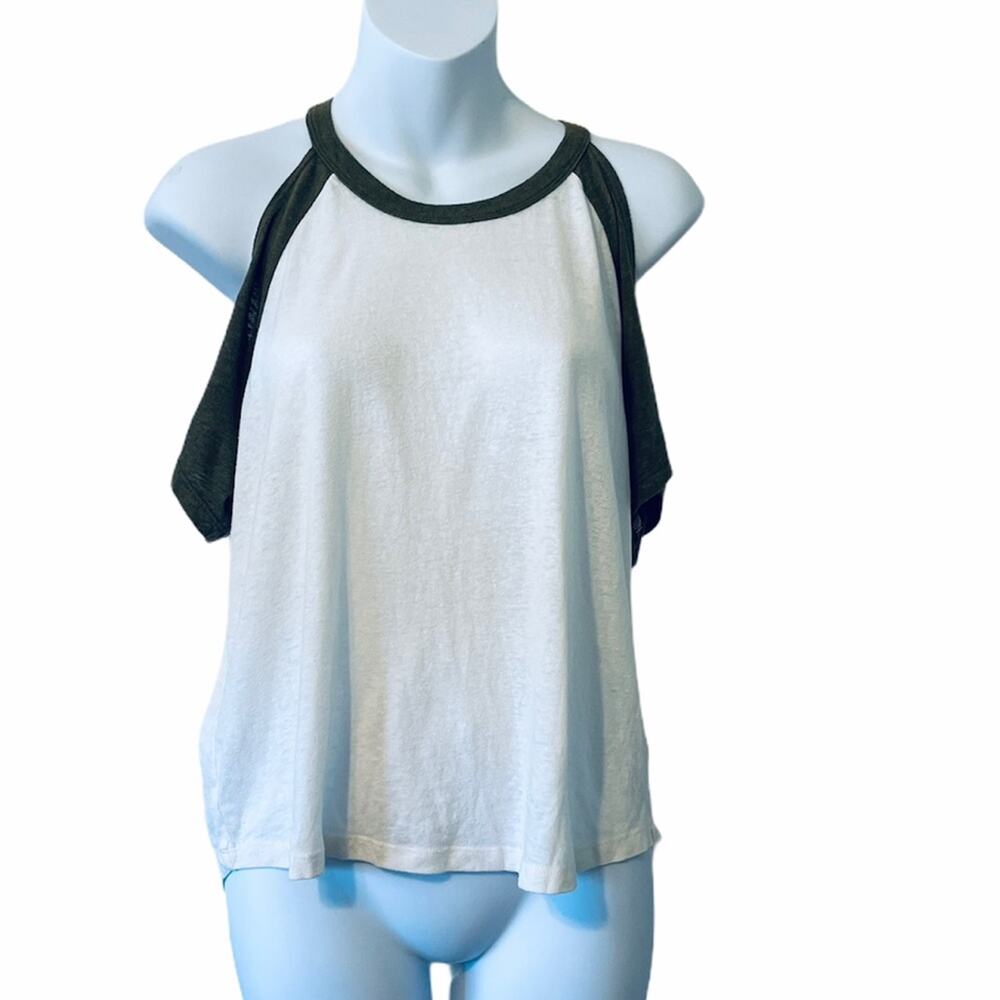 Me to We pacsun burn out cold shoulder tee